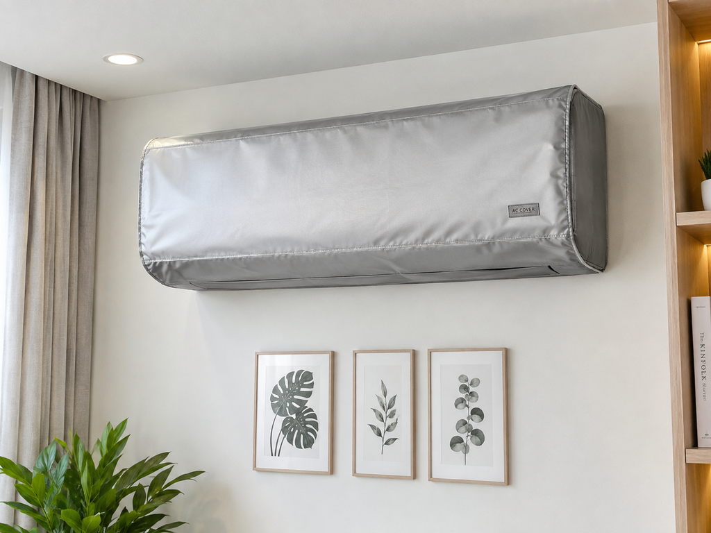 Waterproof AC Cover Grey Parachute Fabric