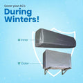 Waterproof AC Cover Grey Parachute Fabric