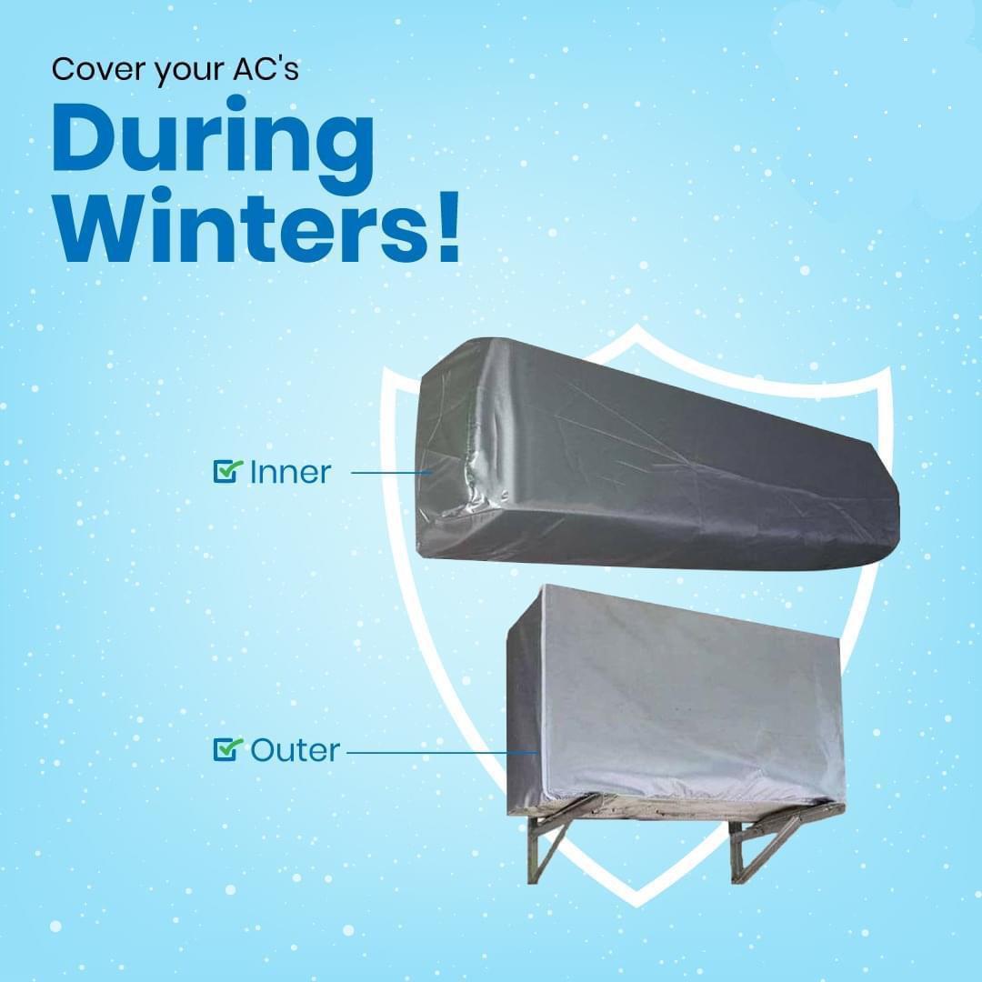 Waterproof AC Cover Grey Parachute Fabric